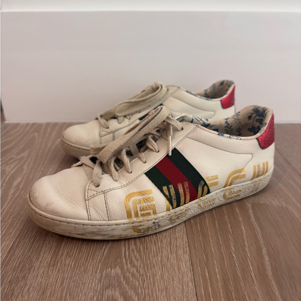 Gucci Ace Low Leather Sneakers